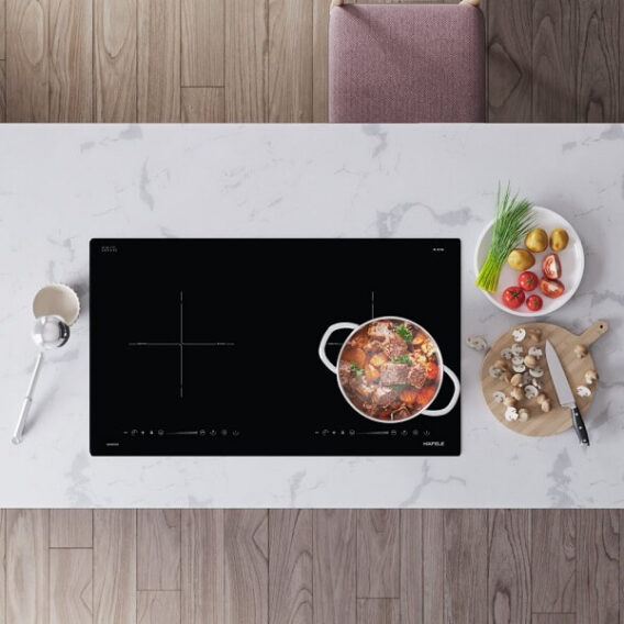 bếp từ kết hợp hồng ngoại hafele 2 vùng nấu