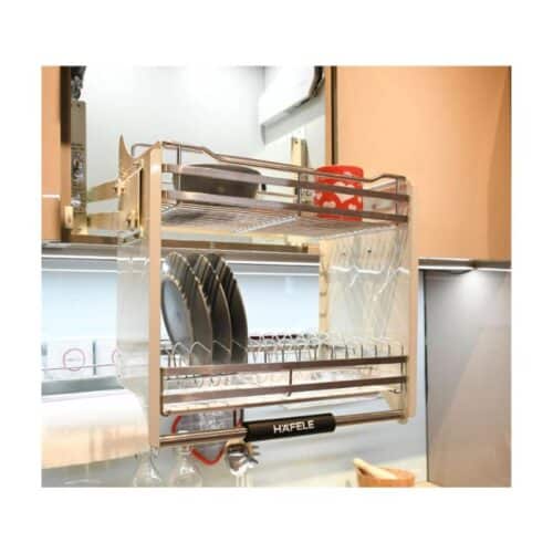 Ảnh thực tế bộ rổ bát đĩa Hafele Lento 504.76.013 900mm