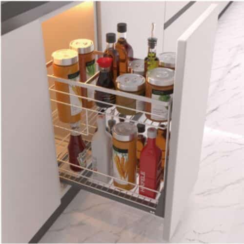 Ảnh thực tế bộ rổ gia vị Hafele Sonata 549.20.040 400mm