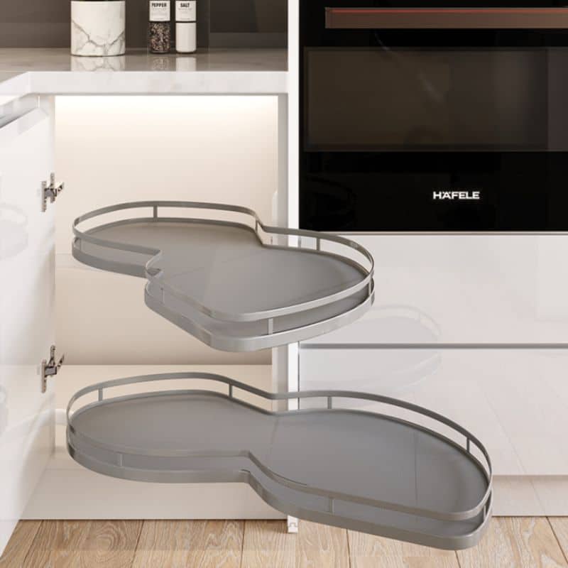 Ảnh thực tế bộ rổ góc Hafele Olla Move 541.01.804 (phải) Ảnh thực tế bộ rổ góc Hafele Olla Move 541.01.804 (phải)