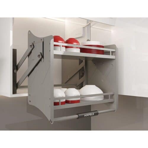 Ảnh thực tế bộ rổ nâng hạ Hafele Oria 504.76.704 600mm