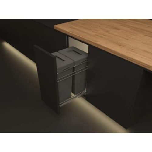 Ảnh thực tế thùng rác gắn cánh Hafele Viola 503.48.505