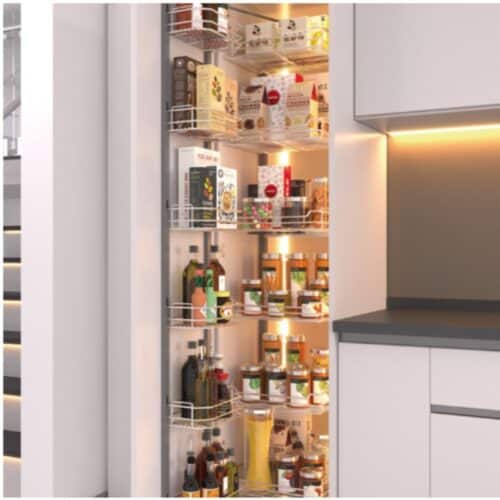 Ảnh thục tế tủ đồ khô cao 6 tầng Hafele Dolce 548.65.033