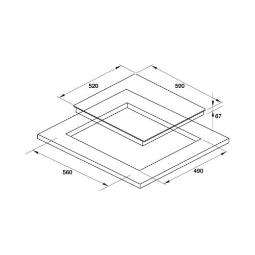 Thiết kế của Bếp hồng ngoại Hafele HC-R603D