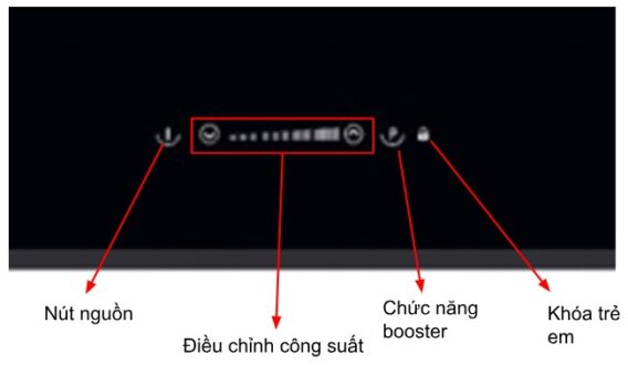 Bếp từ Hafele HC-IF77D 536.61.665 6 Bảng điều khiển của Bếp từ Hafele HC-IF77D