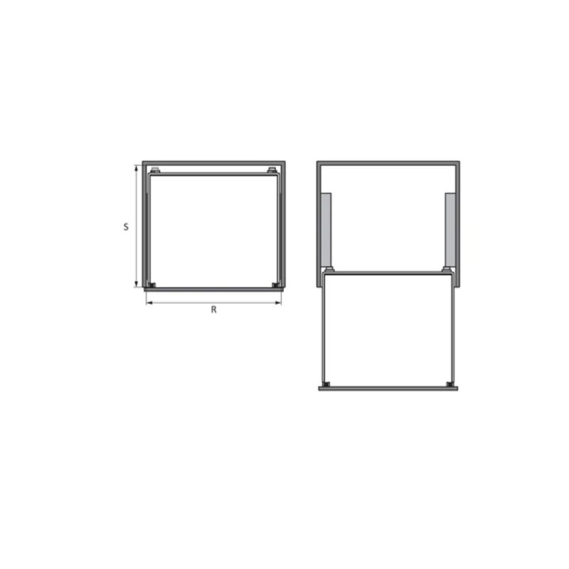 Bộ rổ bát đĩa Hafele 549.08.003 600mm Bộ rổ bát đĩa Hafele 549.08.003 600mm