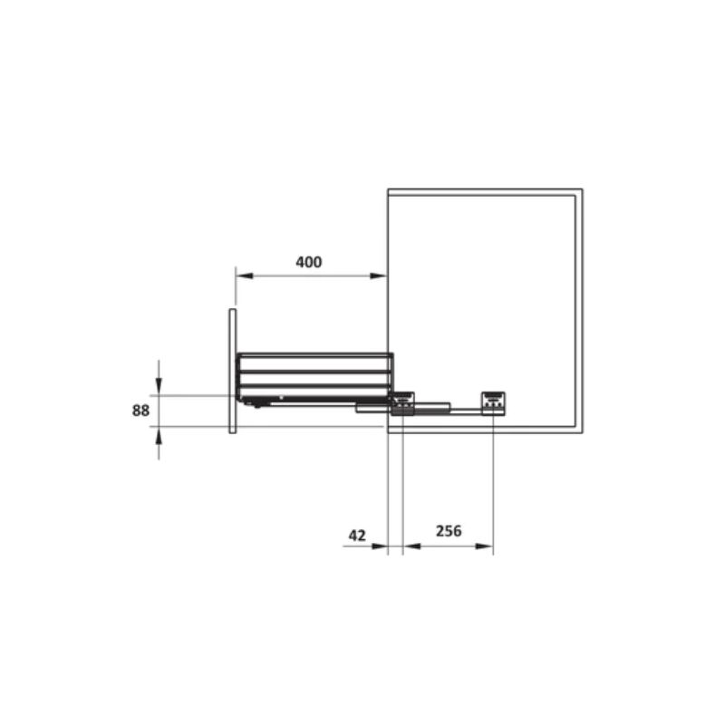 Bộ rổ bát đĩa Hafele 549.08.003 600mm Bộ rổ bát đĩa Hafele 549.08.003 600mm
