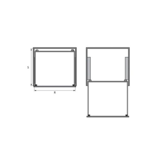 Giá bát đĩa Hafele 549.08.014 900mm 3 Bộ rổ bát đĩa Hafele 549.08.014 900mm