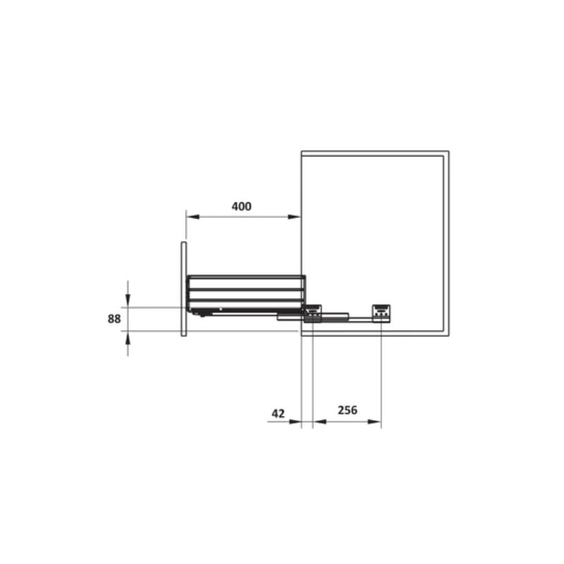 Bộ rổ bát đĩa Hafele 549.08.014 900mm Bộ rổ bát đĩa Hafele 549.08.014 900mm