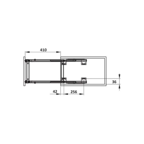 Bộ rổ gia vị, dao thớt Hafele Sonata 549.20.020 400mm