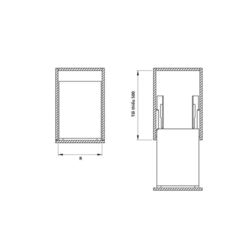 bo ro gia vi hafele sonata 549 20 040 400mm 2