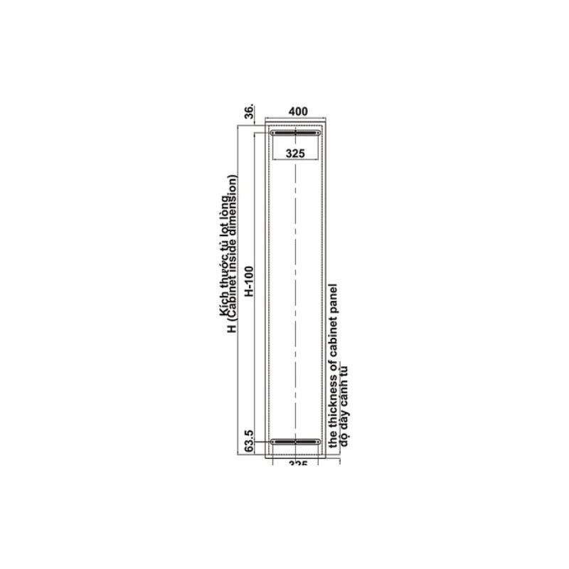 Bộ rổ kéo Hafele Kara Pull 595.80.803 400mm Bộ rổ kéo Hafele Kara Pull 595.80.803 400mm