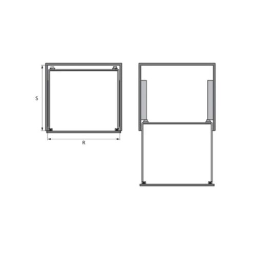 Bộ rổ xoong nồi Hafele Cappella 549.08.034 900mm