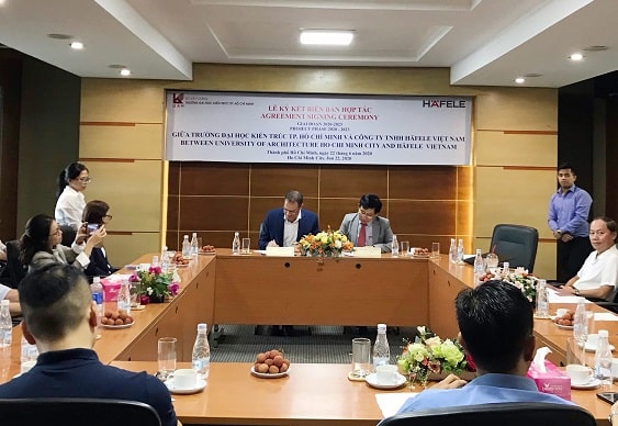 Häfele Việt Nam và Trường đại học Kiến Trúc TPHCM ký kết hợp tác đào tạo 1 Häfele Việt Nam và Trường đại học Kiến Trúc TPHCM ký kết hợp tác đào tạo