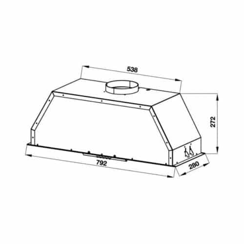 Thiết kế của Máy hút mùi âm tủ Hafele HH-BI79A