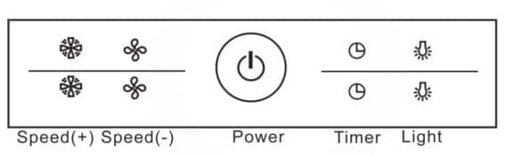 Bảng điều khiển của Thiết kế của Máy hút mùi gắn tường Hafele HC-H901WB