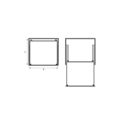 Bộ rổ bát đĩa Hafele Cappella 549.08.154 900mm