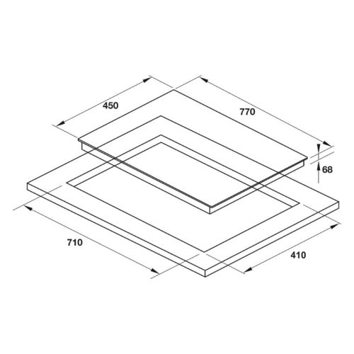 Kích thước bếp từ Hafele 536.61.645