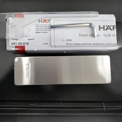 Ảnh Kẹp kính dưới inox mờ Hafele 981.50.010