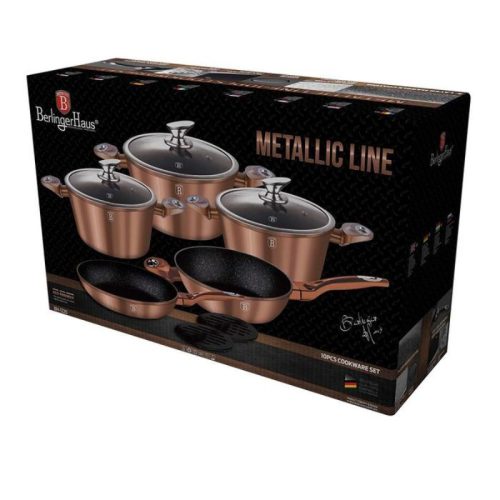 Ảnh thực tế bộ nồi 10 món Hafele 532.08.002 màu đồng