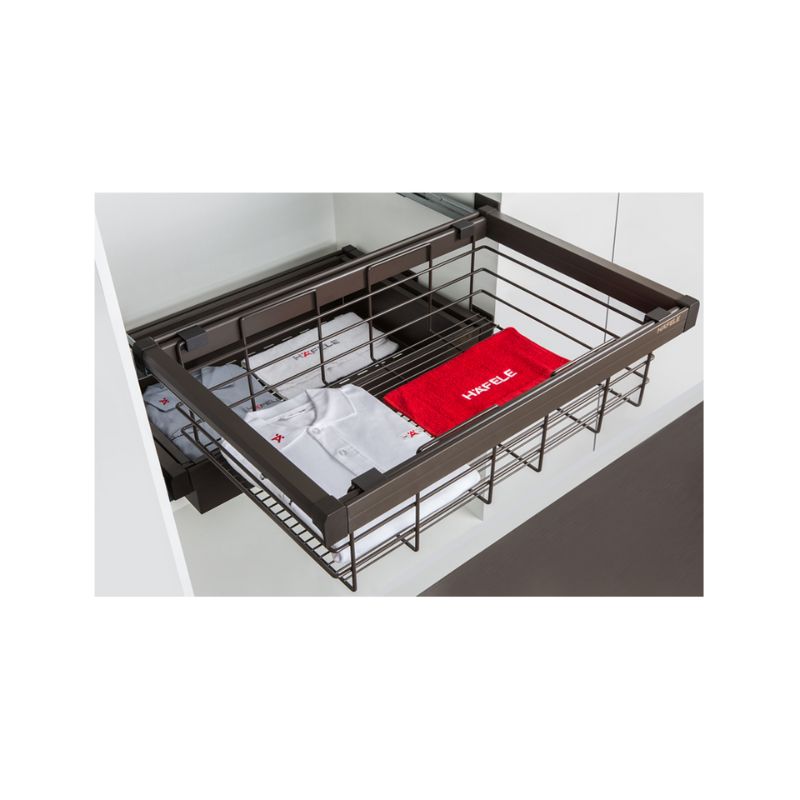 Ảnh thực tế của rổ kéo bằng kim loại 800mm Hafele 807.95.143 Ảnh thực tế của rổ kéo bằng kim loại 800mm Hafele 807.95.143