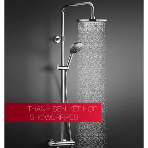 Ảnh thực tế thanh sen kết hợp có bộ trộn điều nhiệt Intenslty 227R Hafele 495.60.101