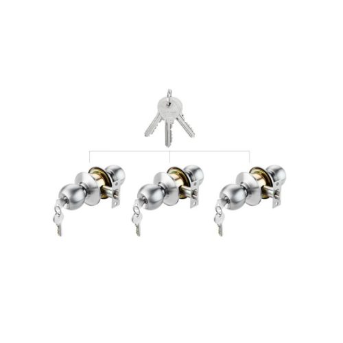 Bộ khóa tròn có chìa chủ Hafele 489.93.252