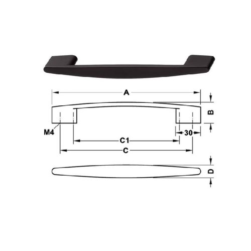 Tay nắm tủ 180mm H1350 Hafele 110.34.336 3 Hình ảnh tay nắm tủ 180mm H1350 Hafele 110.34.336