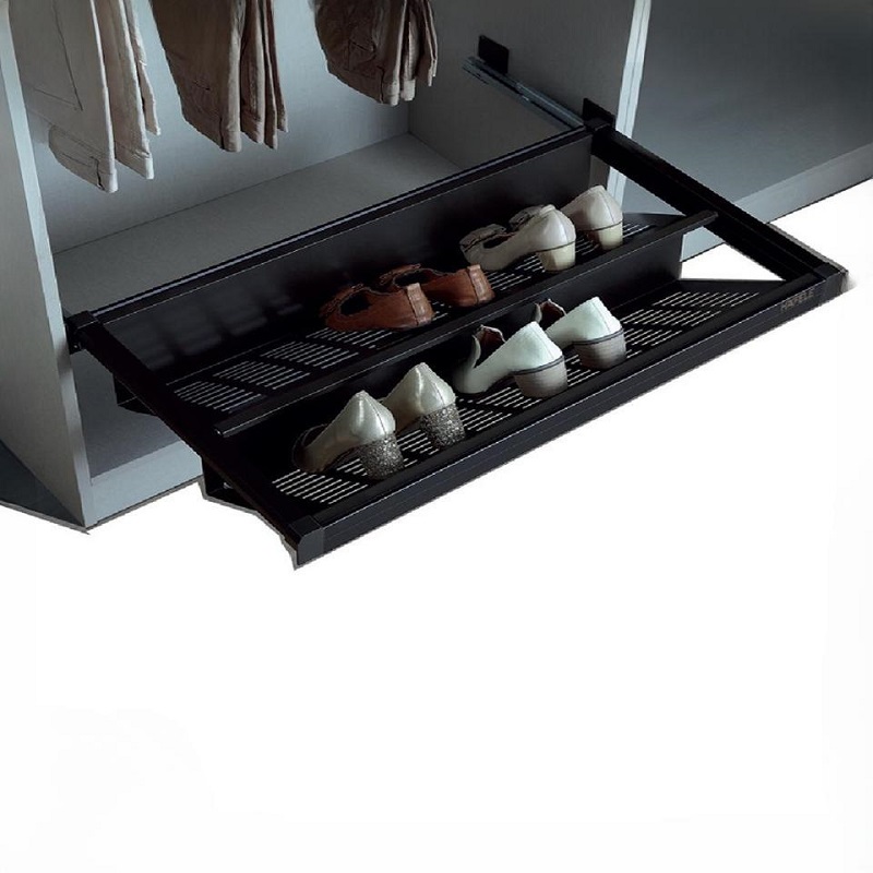 Kệ để giày bằng kim loại 800mm Hafele 807.95.863 Kệ để giày bằng kim loại 800mm Hafele 807.95.863