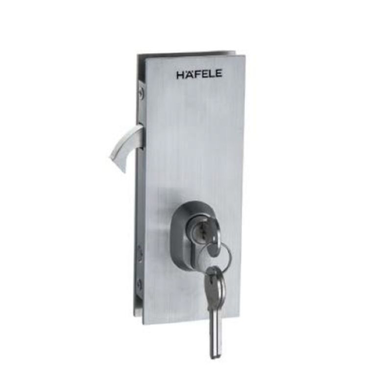 Khóa cửa kính thân khóa cửa trượt mở phải Hafele 981.59.050 Khóa cửa kính thân khóa cửa trượt mở phải Hafele 981.59.050