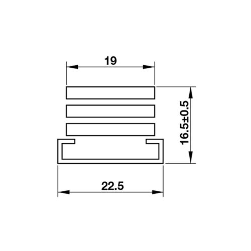 Kích thước bản lề chữ A cửa nhôm 50Kg Hafele 972.05.371