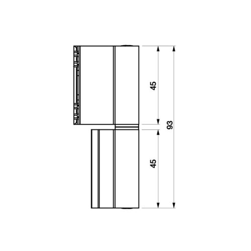 Kích thước bản lề Flash Hafele 972.05.065