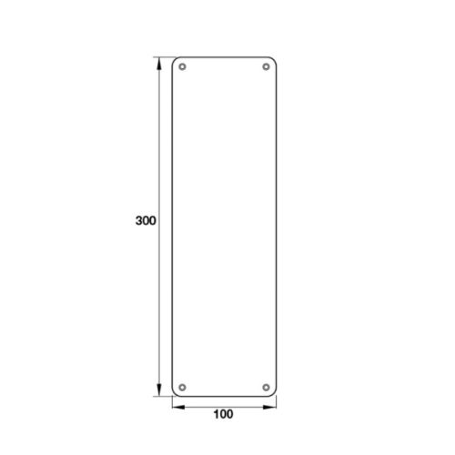 Kích thước bảng đẩy cửa Hafele 987.11.303