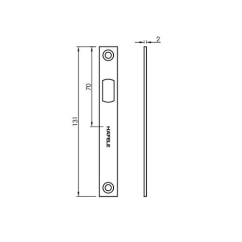 Bas tường mở xoay Hafele 981.59.040 3 Kích thước bas tường mở xoay Hafele 981.59.040