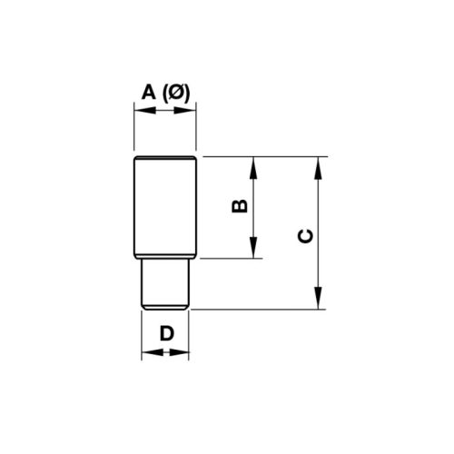 Kích thước chốt liên kết cửa nhôm 22.5mm Hafele 972.05.106