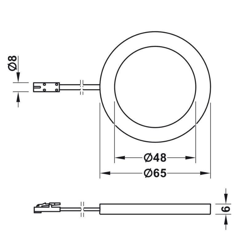 Kích thước đèn Led chiếu 3035 lắp nổi 24V Hafele 833.77.191 Kích thước đèn Led chiếu 3035 lắp nổi 24V Hafele 833.77.191