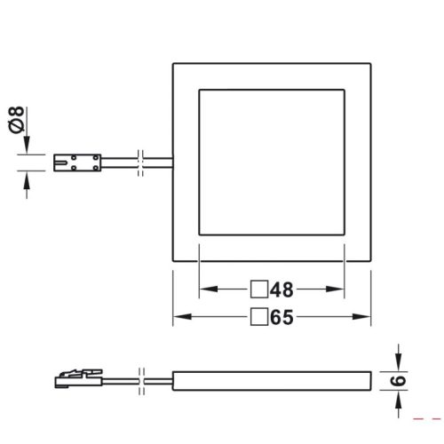 Kích thước đèn Led chiếu 3036 Hệ 24V Hafele 833.77.181