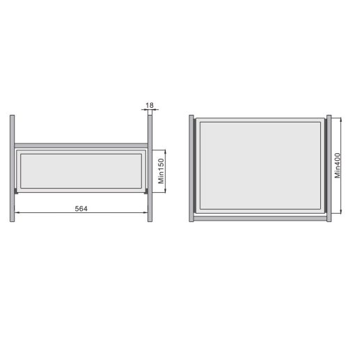 Kích thước Hộp an toàn Hafele 7 910 101 màu Mocca Imundex