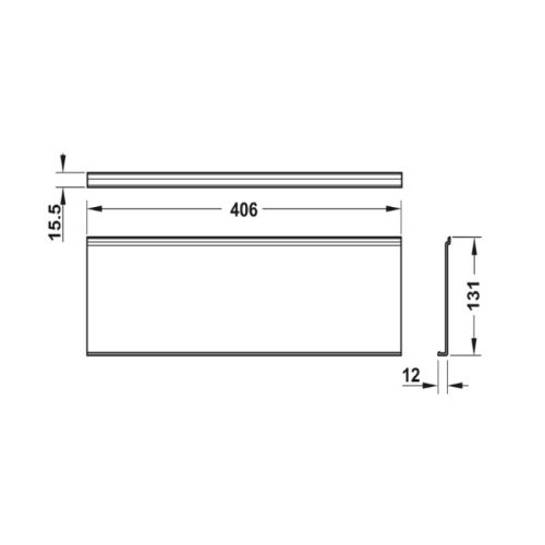 Kích thước của kệ treo đa năng Hafele 523.00.310