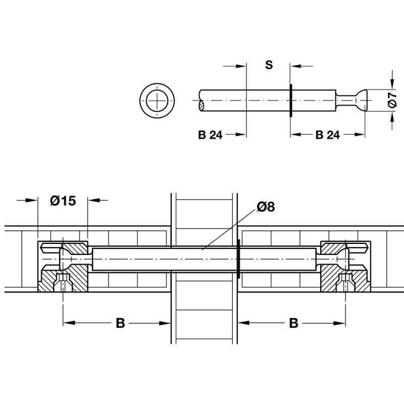 Kích thước ốc liên kết Ixconnect Minifix 15 ván dày 16mm Hafele 262.27.805 Kích thước ốc liên kết Ixconnect Minifix 15 ván dày 16mm Hafele 262.27.805