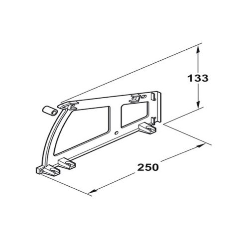 Kích thước Phụ kiện tủ giày Hafele 892.14.719