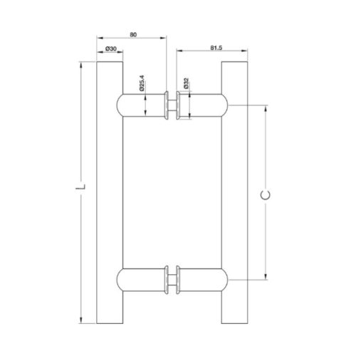 kich thuoc tay nam keo chu h dai 800 mm hafele 903 01 804