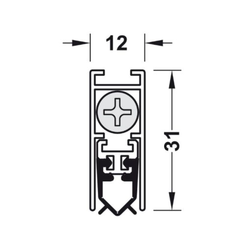 Kích thước thanh chắn bụi tự động 730 mm 950.05.341