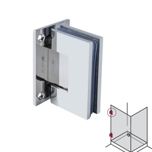 Lắp đặt bản lề cửa phòng tắm kính 90° Hafele 499.05.804