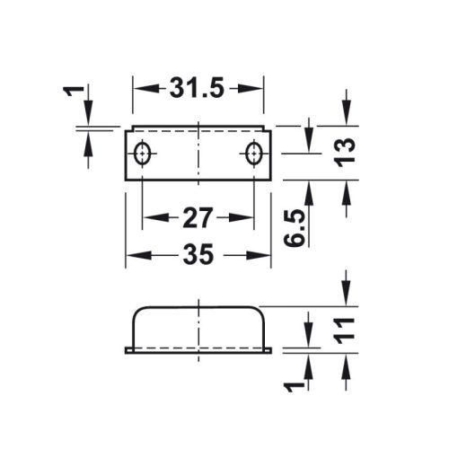 Lắp đặt khóa vuông Econo cửa dày 30mm Hafele 232.01.230