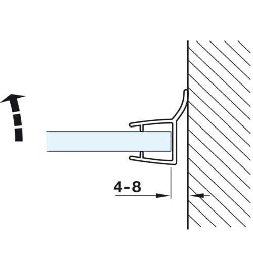 Lắp đặt ron cửa kính 8 - 10mm Hafele 950.50.008