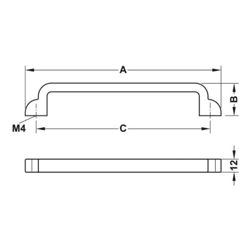 Lắp đặt tay nắm tủ D180mm Hafele 106.61.144