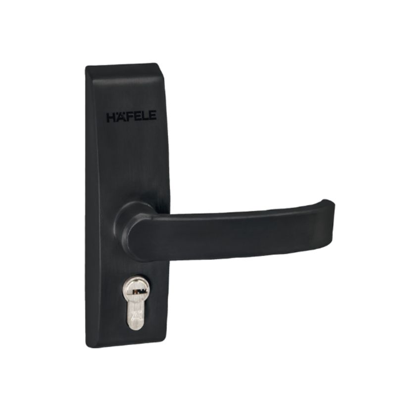 Tay nắm gạt mặt ngoài màu đen Hafele 901.02.781 Tay nắm gạt Hafele 901.02.781