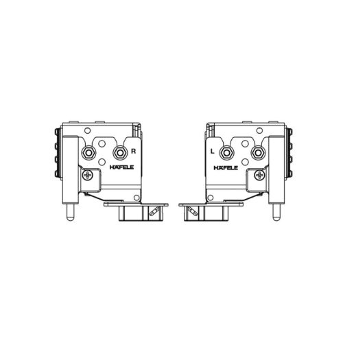 THiết kế của Phụ kiện cửa trượt tủ Slido Fold 20VF Hafele 401.30.009
