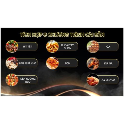 Chương trình cài sẵn nồi chiên không dầu 11L Hafele HS-AF1102B 535.43.715